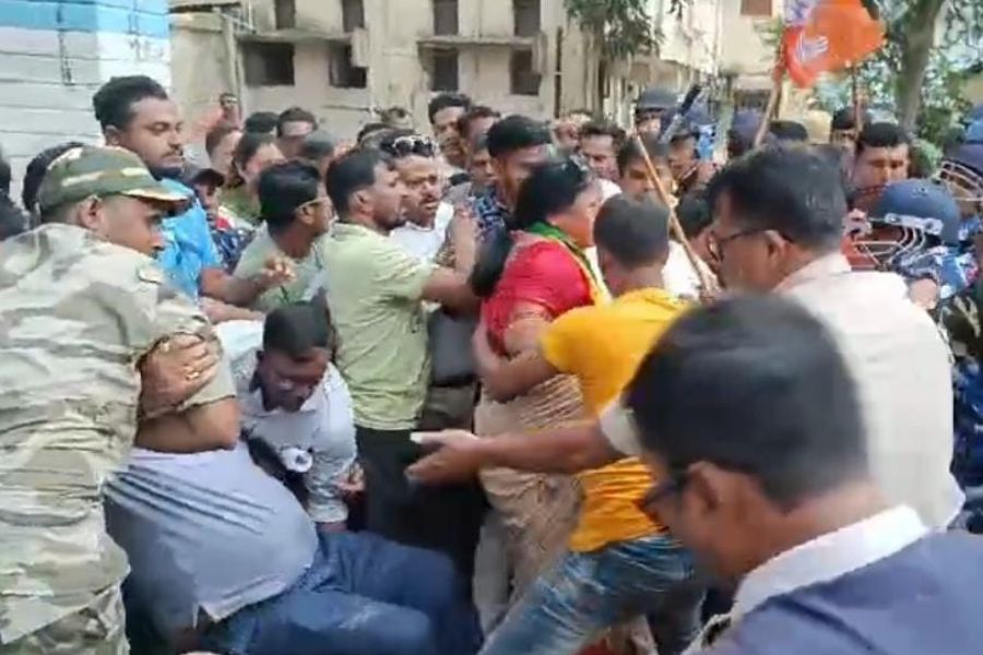 BJP and Police clash