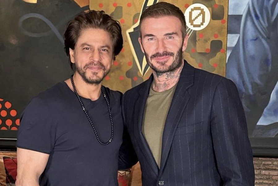 An image of Shah Rukh Khan and David Beckham