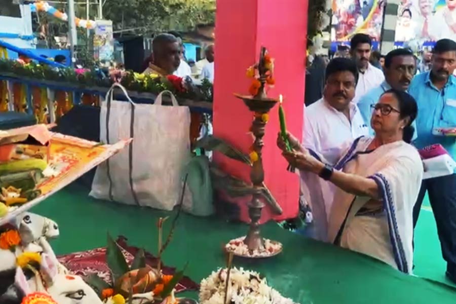 Chief minister Mamata Banerjee have attended Chhath puja.