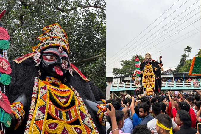 নৈহাটির কালী পুজোর প্রথা নাকি প্রথমে বড়মার বিসর্জন হবে তারপর অন্যান্য ঠাকুরের। এ বারেও তার নড়চড় নেই। সেই মতো বিসর্জনের জন্য সবার আগে ঘাটে পোঁছায় বড়মা। চিরাচরিত রীতি অনুযায়ী হয় বিসর্জন। 