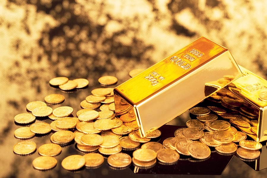 Prices of gold have decreased slightly