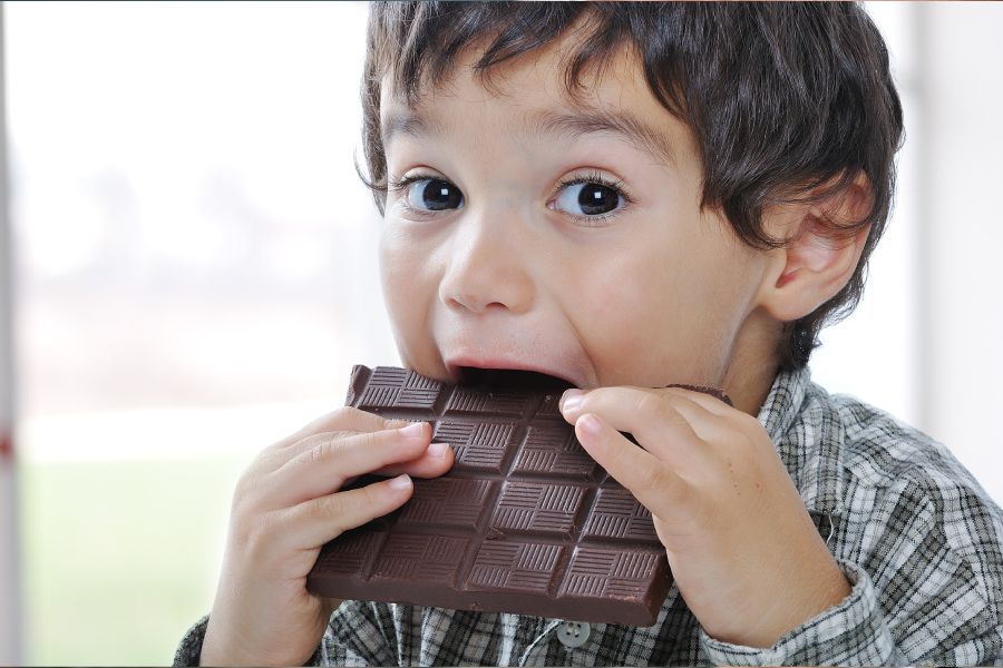 Five healthy reasons to eat dark chocolate.