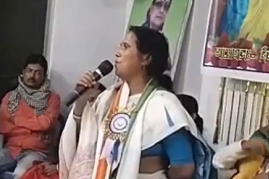 Image of the TMC leader Ratna Biswas