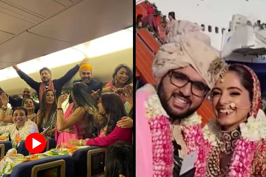 UAE-based Indian businessman hosts daughter’s wedding aboard private jet, video goes viral.