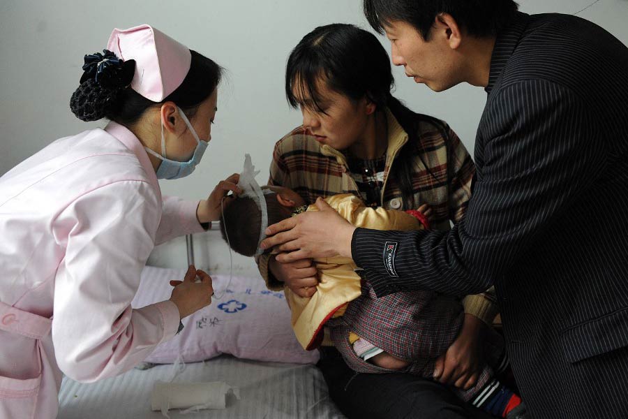 image of pneumonia in China