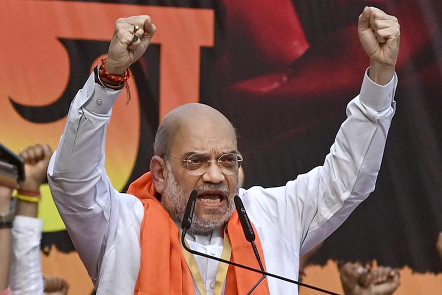 Amit Shah intensified polarization in his speech in Dharmatala Rally