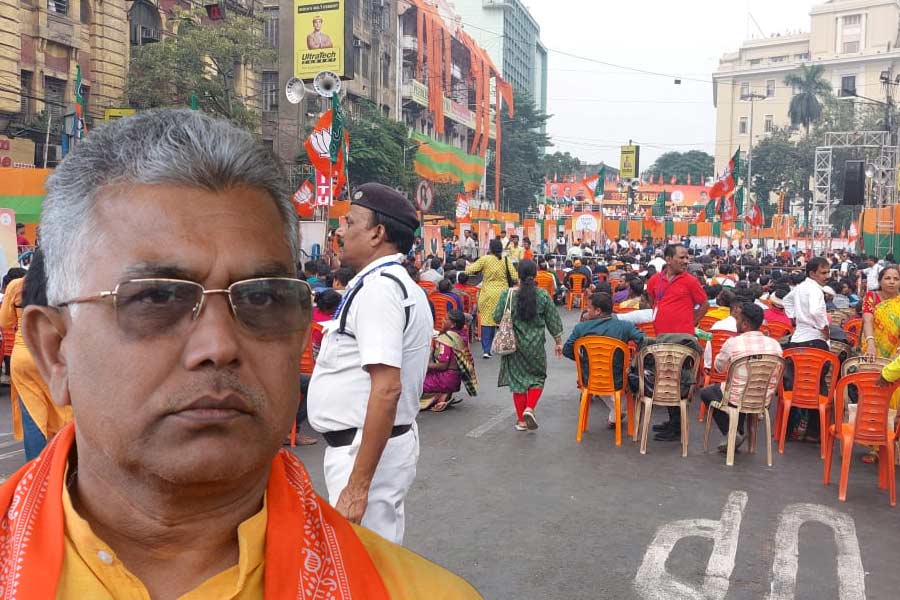 Dilip Ghosh on why BJP rally was less crowded than TMC