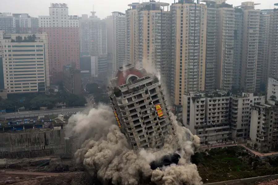China is demolishing skyscrapers as property crisis worsened