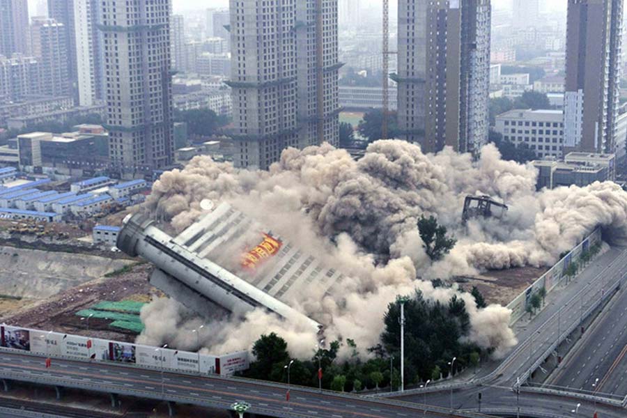 China is demolishing skyscrapers as property crisis worsened