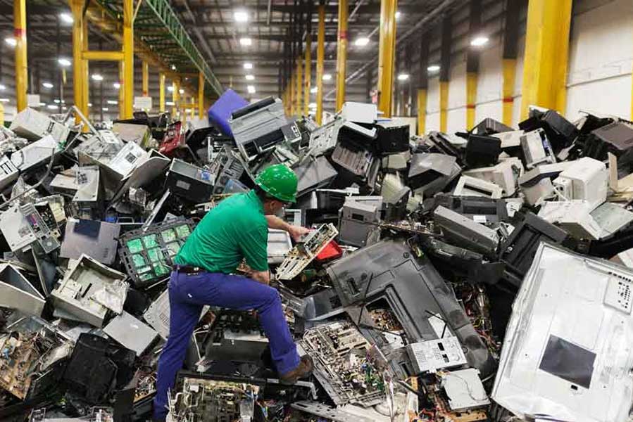 An image of E-waste