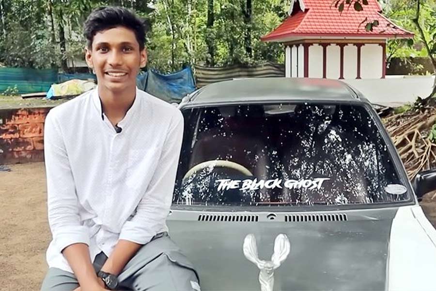 Teenager creates smaller version of Rolls Royce car using Maruti 800 