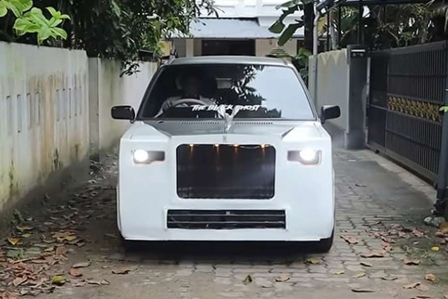 Teenager creates smaller version of Rolls Royce car using Maruti 800 