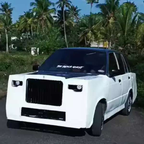 Teenager creates smaller version of Rolls Royce car using Maruti 800 