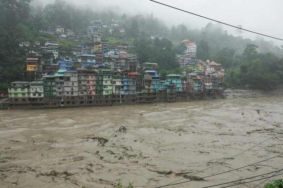 picture of Sikkim Flood in Tista river