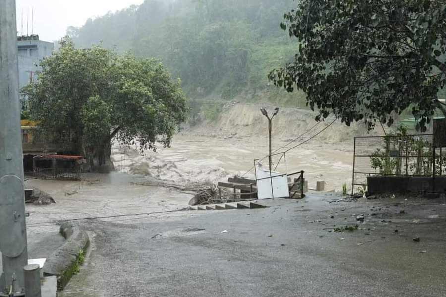 picture of Sikkim Flood in Tista river