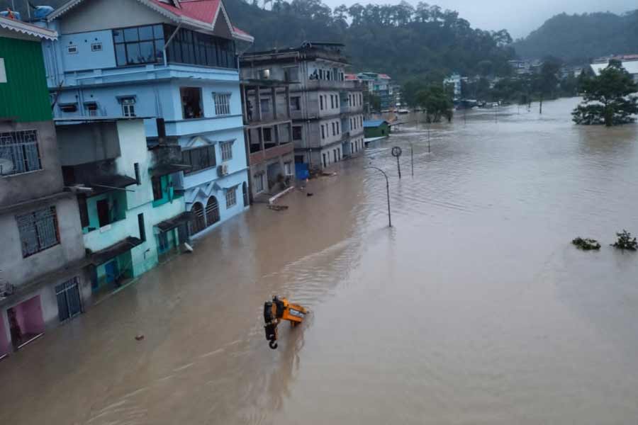 picture of Sikkim Flood in Tista river