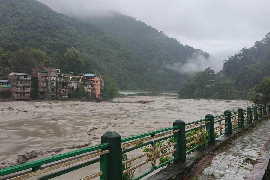 picture of Sikkim Flood in Tista river