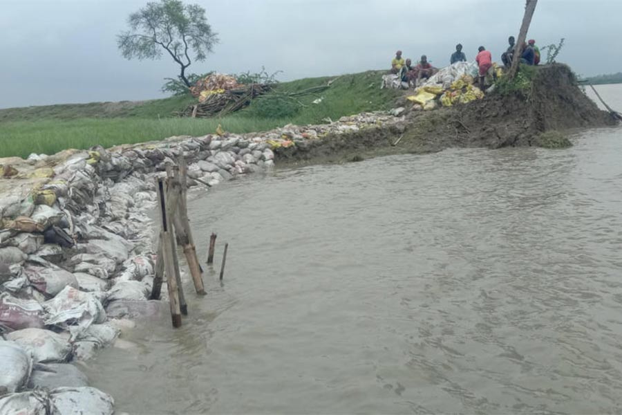 River dam collapsed