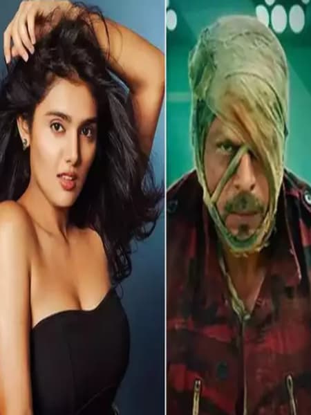 Lahar Khan forgot her dance Steps while watching Shahrukh Khan on the Sets of Jawan dgtl