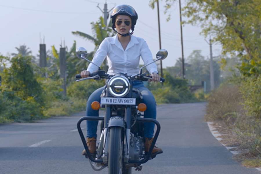 Tollywood actress aka MP Mimi Chakraborty shares her experience while learning how to ride a bike