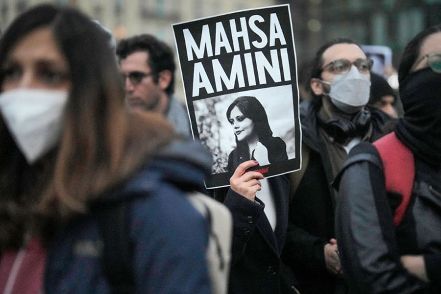 Image of hijab protest