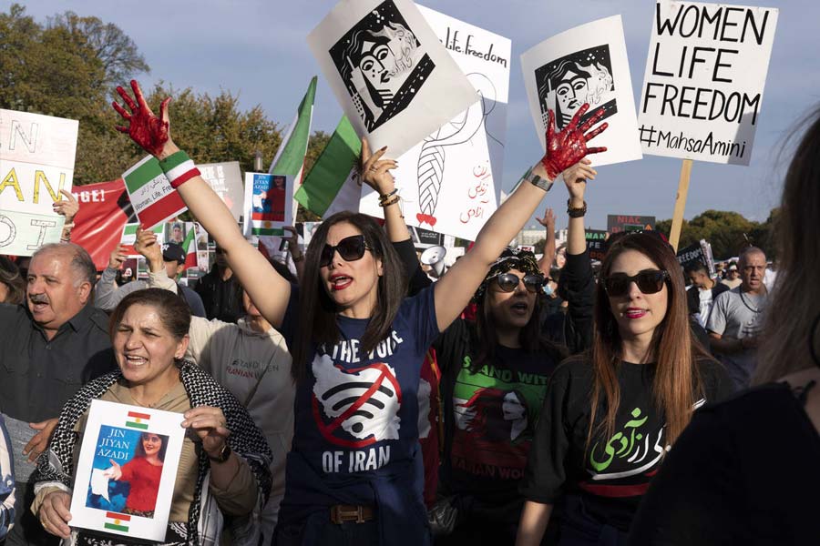 Image of hijab protest