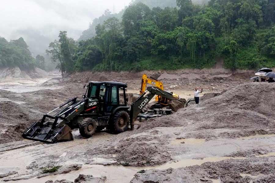 Image of the effects of Cloudburst in Sikkim