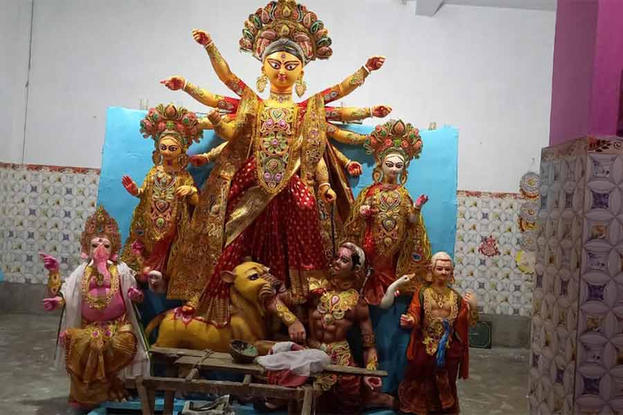 Durga Puja of Mukherjee family