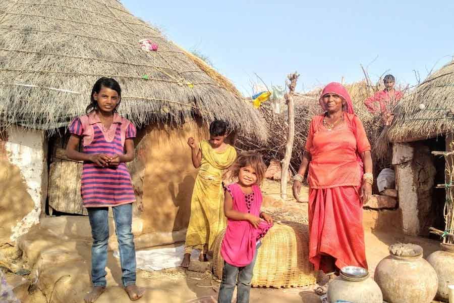 Rural family of Rajasthan
