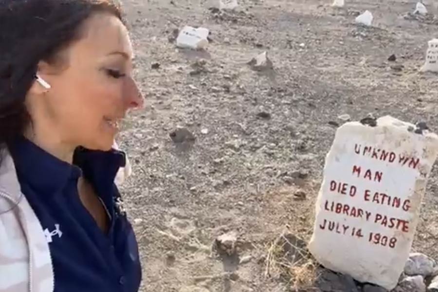 মরুরাজ্য নেভাদার গোল্ডফিল্ড শহরের কবরখানায় এই এপিটাফের খবর ছড়িয়ে পড়েছে দূরদূরান্তে। সেটি নিয়ে সংবাদমাধ্যমে নানা প্রতিবেদনও প্রকাশিত হয়েছে। এফিটাফে সনতারিখও লেখা— ১৪ জুলাই, ১৯০৮। তবে কি কবরটি ১১৫ বছর আগেকার? তা নিয়েও ধোঁয়াশা রয়েছে।