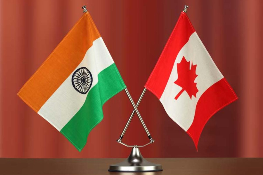 An image of India and Canada Flag