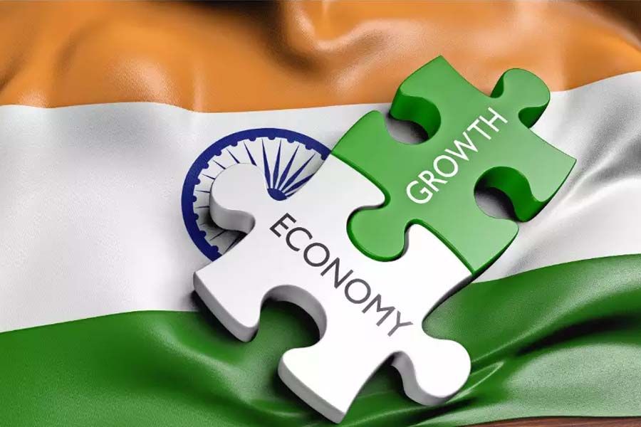 Is there any sign of stagnation in the reports regarding the economic growth in India