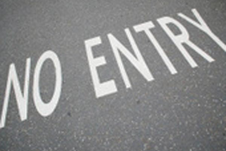 An image of no entry