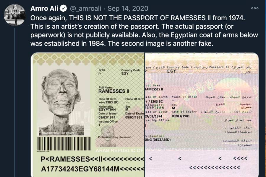 photo of Egypt's Pharaoh