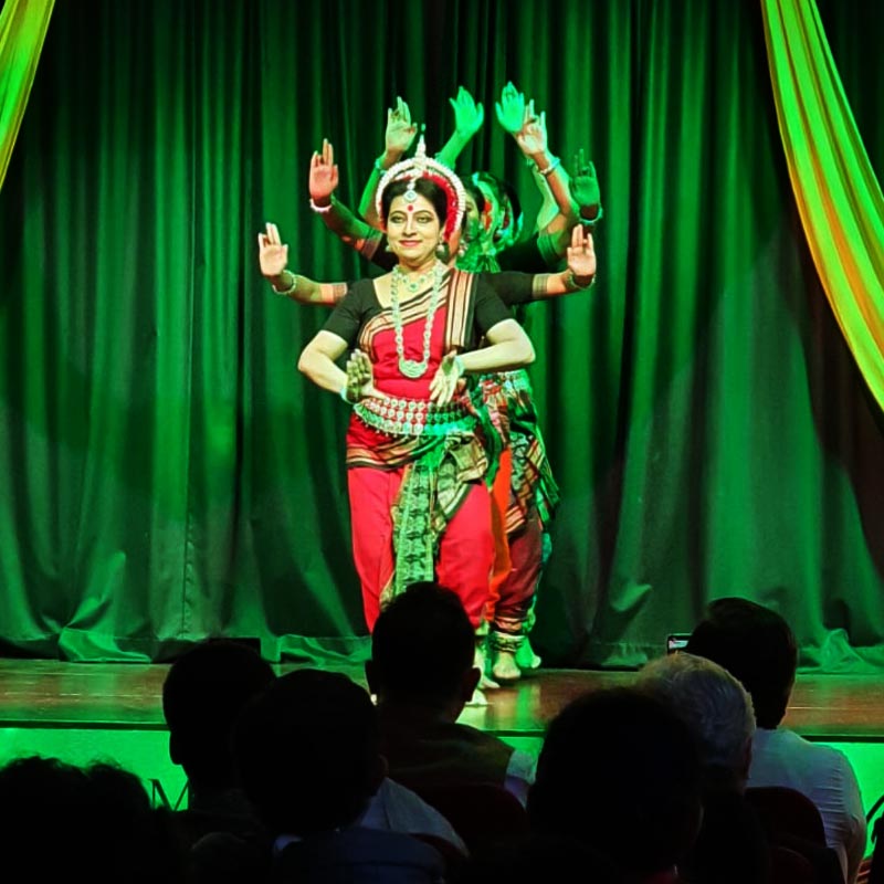 Dancer Dona Ganguly performs in London Nehru Centre on Mahalaya.