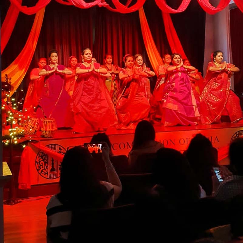 Dancer Dona Ganguly performs in London Nehru Centre on Mahalaya.