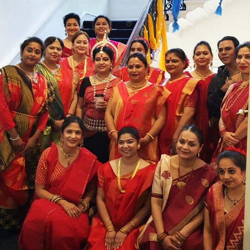 Dancer Dona Ganguly performs in London Nehru Centre on Mahalaya.