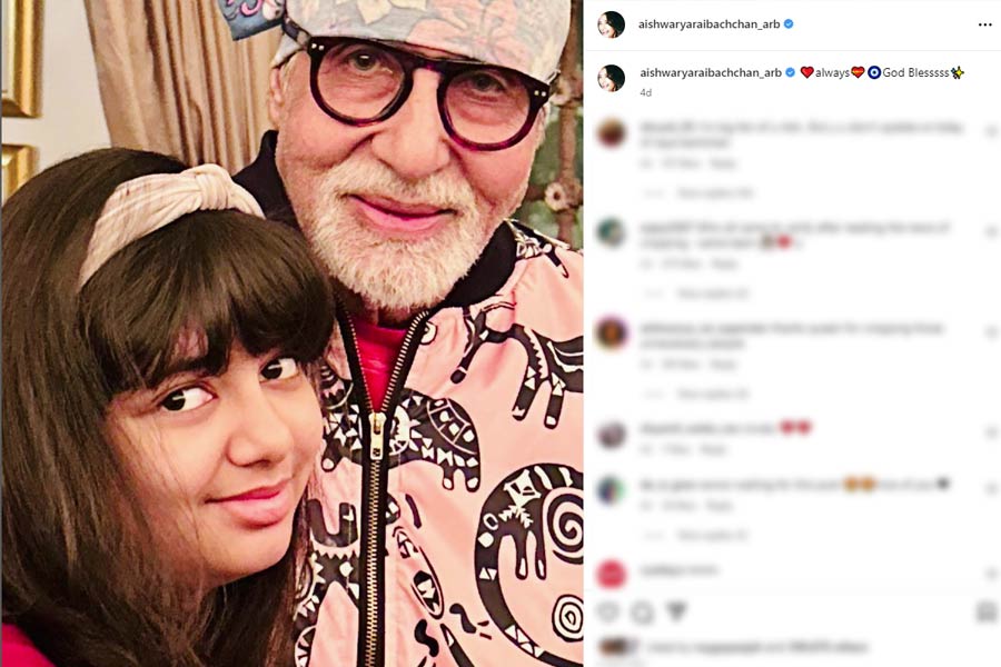 শ্বেতার পোস্ট করা ছবিটিই শ্বশুরকে জন্মদিনের শুভেচ্ছা জানাতে নিজের সমাজমাধ্যমের পাতায় পোস্ট করেন ঐশ্বর্যা। কিন্তু সে ছবিতে কাঁচি চালিয়ে বাদ দিয়ে দেন জয়া, নব্যা এবং অগস্ত্যকে। ছবিতে অমিতাভের সঙ্গে শুধু দেখা যায় ঐশ্বর্যা-কন্যা আরাধ্যার মুখ।