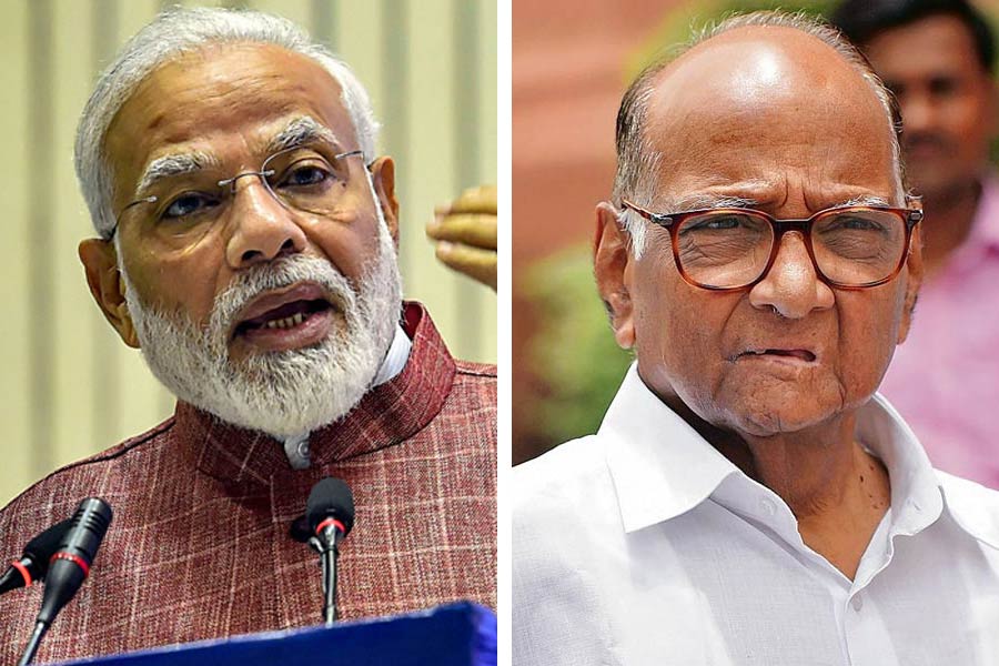 modi and sharad pawar