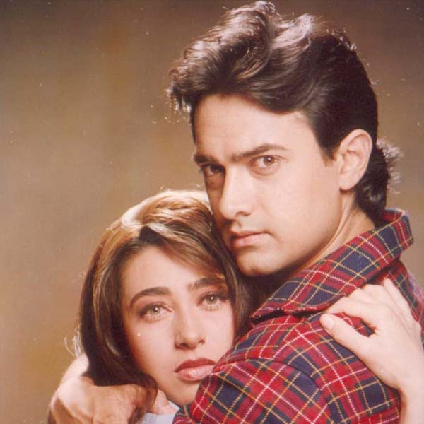 Karisma Kapoor and Aamir Khan
