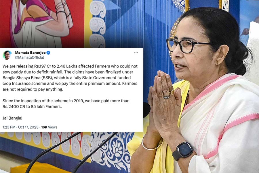 Chief Minister Mamata Banerjee gives relief to the west Bengal Farmers