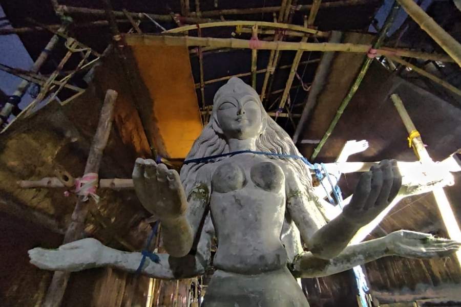 Bhowanipur Swadhin Sangha has their theme set on the final destination of human beings in their Durga Puja Pandal for this yeardgtl