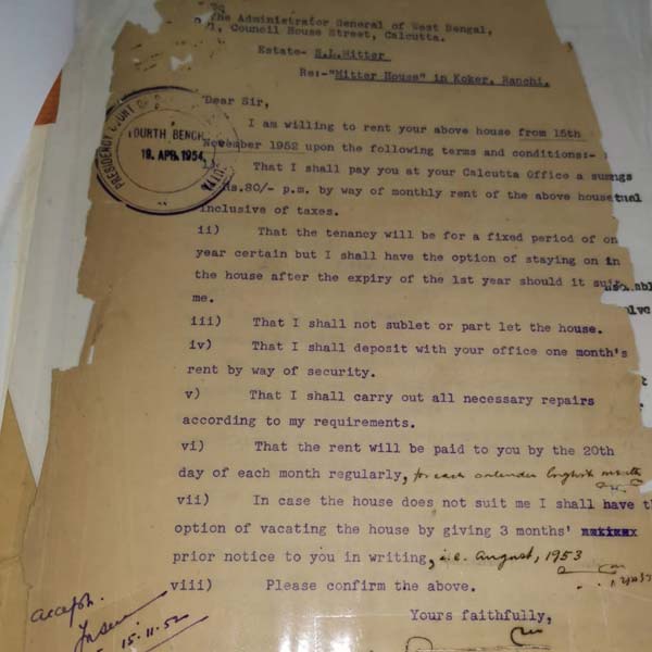 ১৯৫৩ সালে ঠিক হয় ভাড়া ৮০ টাকা। 