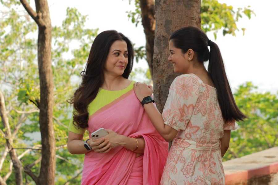 ‘জঙ্গলে মিতিন মাসি’ ছবির একটি দৃশ্য।