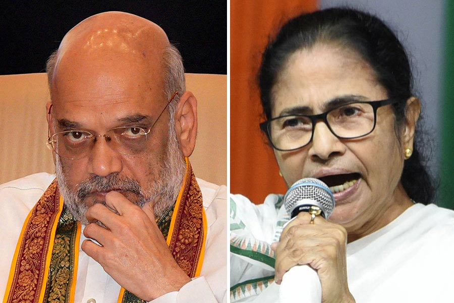 Amit Shah and Mamata Banerjee.