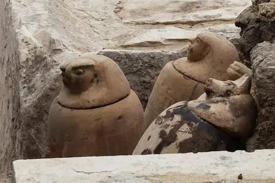 5000 years old wine jars found in Egyptian Queen’s Tomb while research
