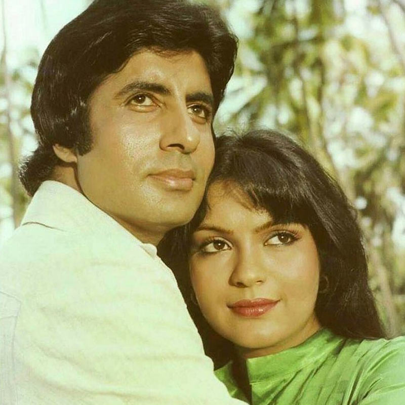 Zeenat Aman and Amitabh Bachchan