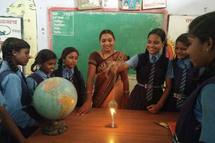 teacher and students in class