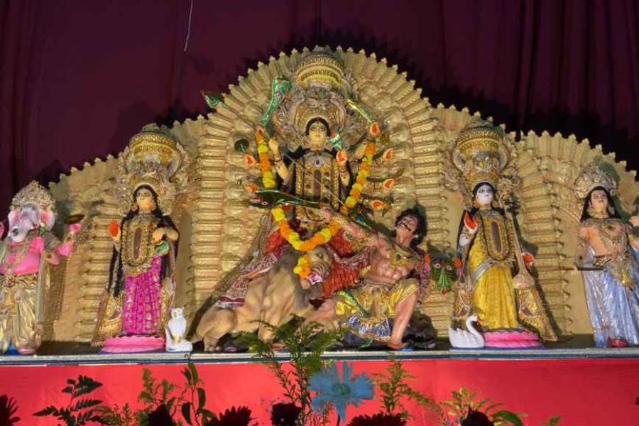 পুজোর দিনগুলিতে বিভিন্ন সাংস্কৃতিক অনুষ্ঠান করা হয়। নাচ,  গান,  নাটক সবই থাকে। তবে শিল্পীরা সবাই স্থানীয়।