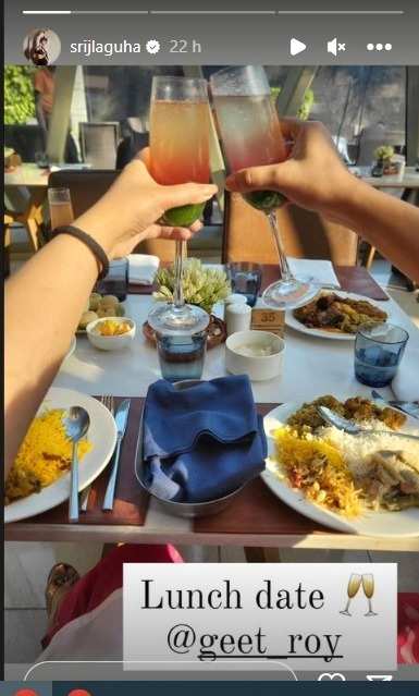 গীতশ্রীর  ইনস্টাগ্রাম স্টোরি।